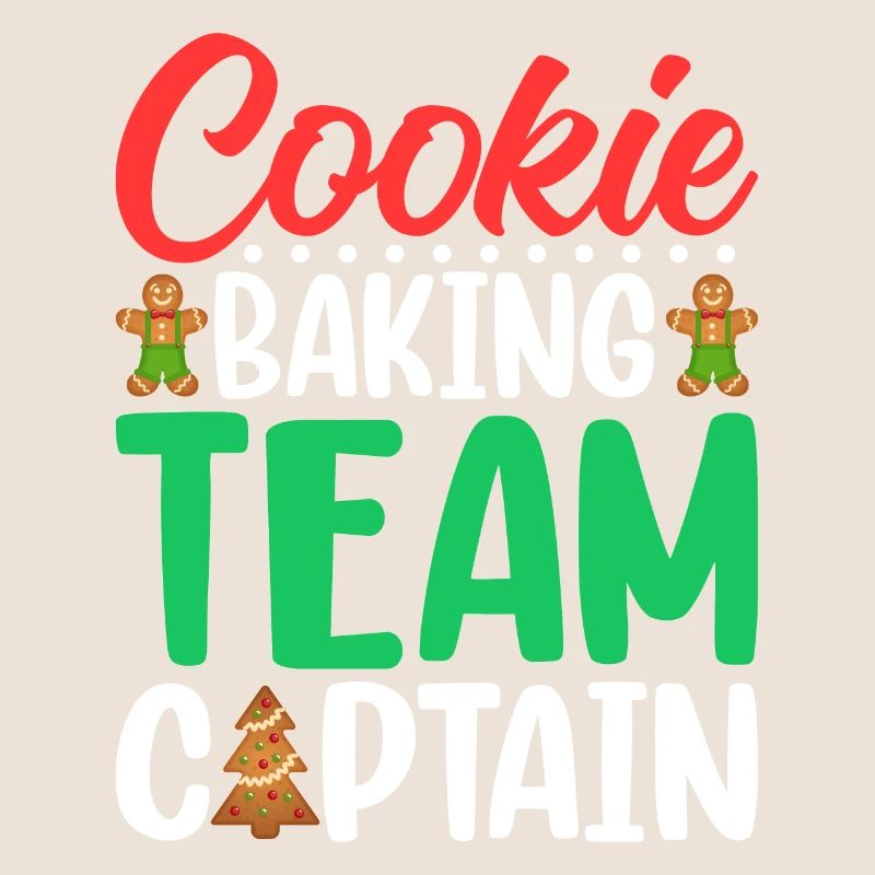 Cookie Baking Team Captain Gingerbread Christmas