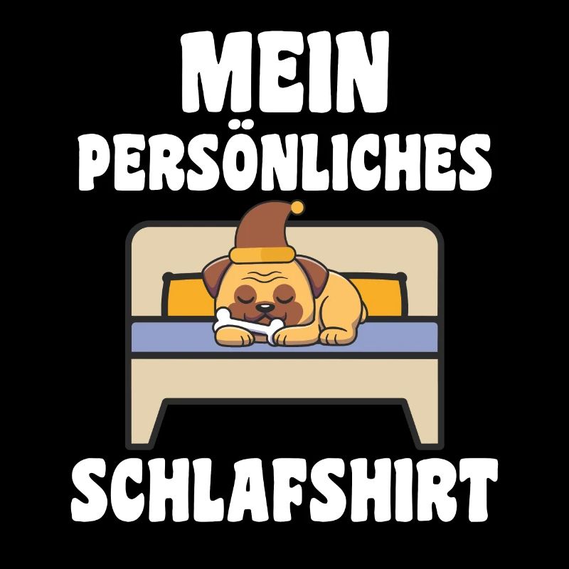 Schlafanzug Mops Pyjama Geschenk