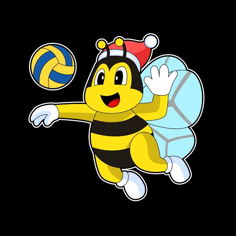 Bee Christmas Volleyball