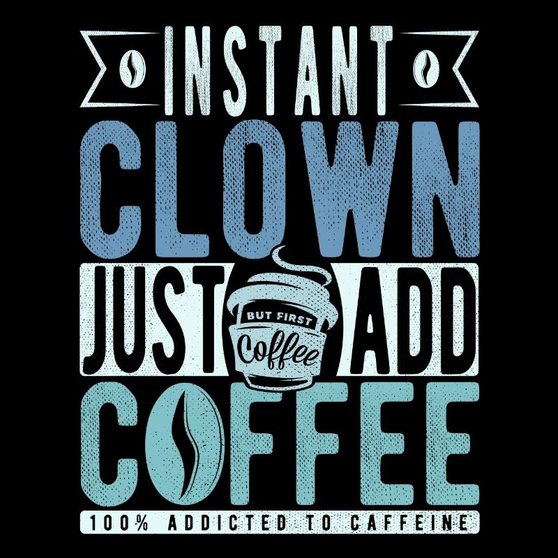 Instant-Clown einfach Kaffee hinzufügen