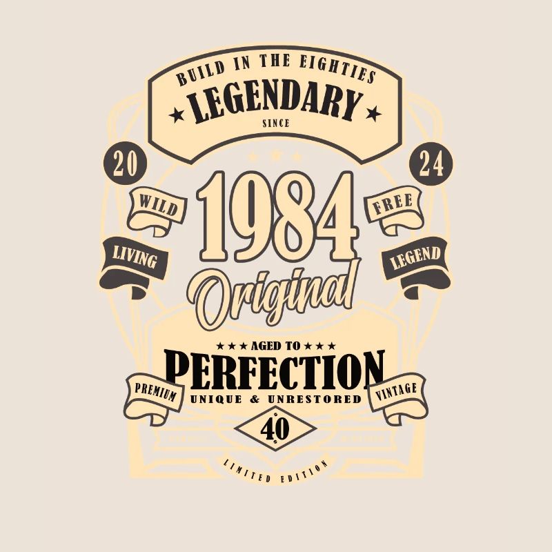 40. Geburtstag, Geschenk, Legende, Original, 1984