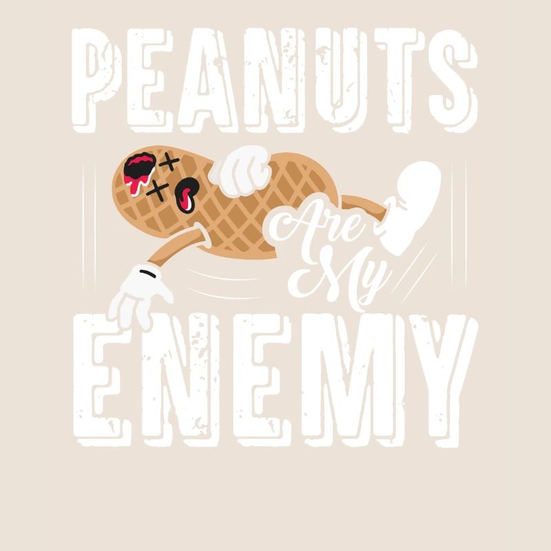 Peanuts Are My Enemy Awareness Nut Allergic