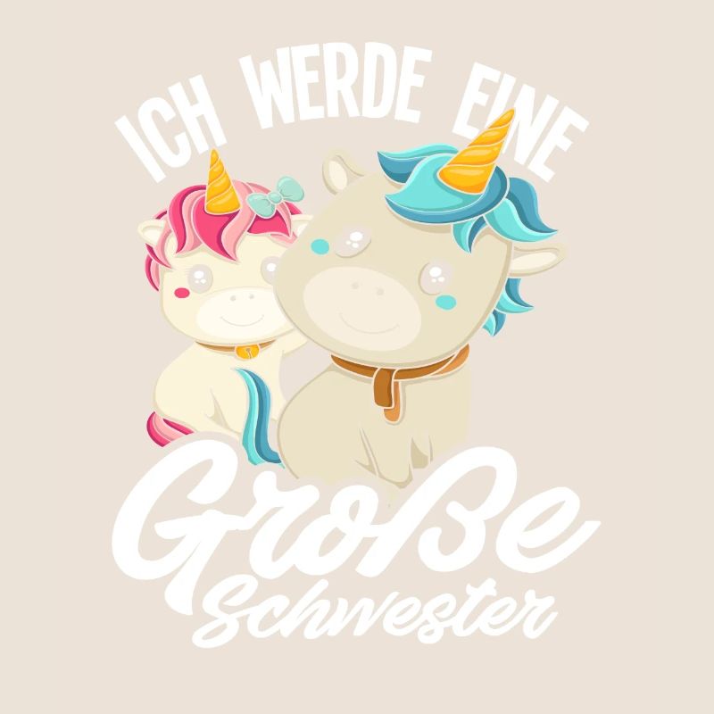 Ich werde große Schwester Einhörner Geschenkidee