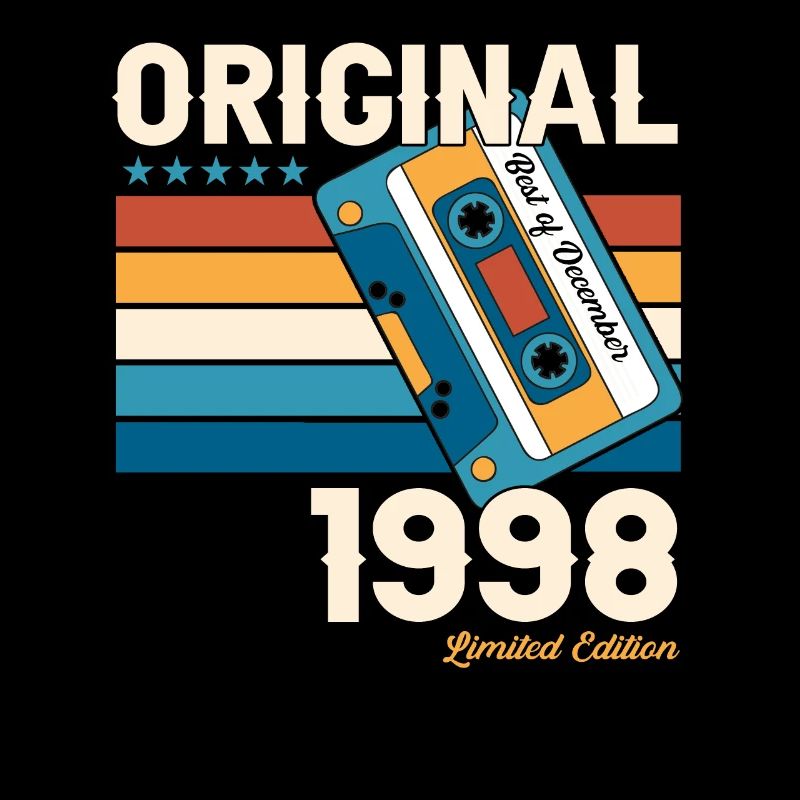 25e anniversaire Cassette Décembre Vintage 1998