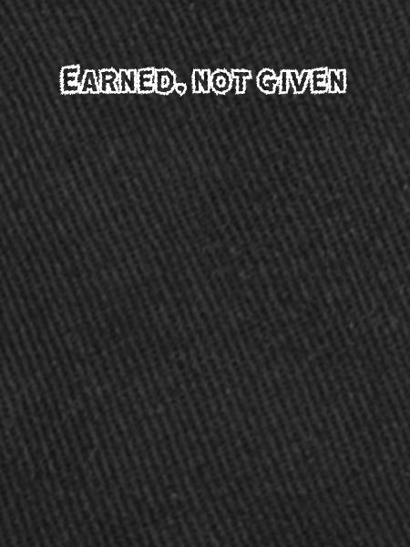 Fitness - Earned, not given
