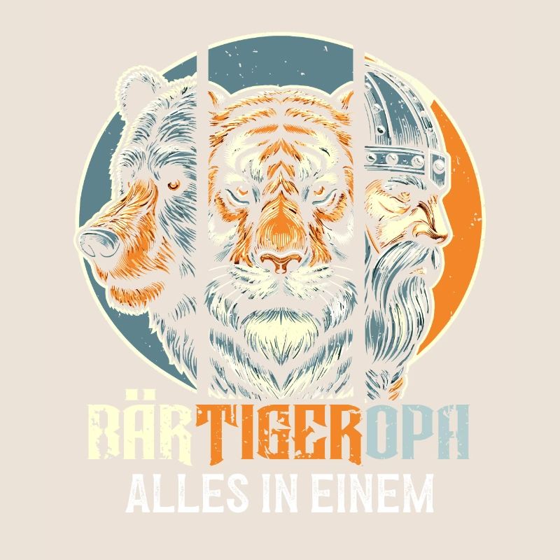 BärtigerOpa Bär Tiger Opa Geschenk Bart Bartträger