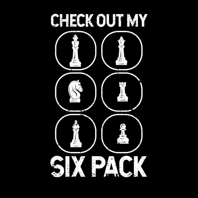 Jetez un coup d’œil à mon joueur d’échecs drôle de pack de six