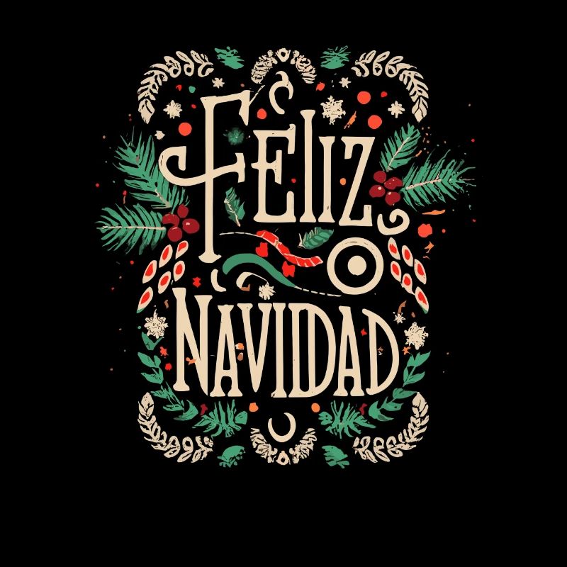 Vintage joyeux Noël rétro mexicain Noël span