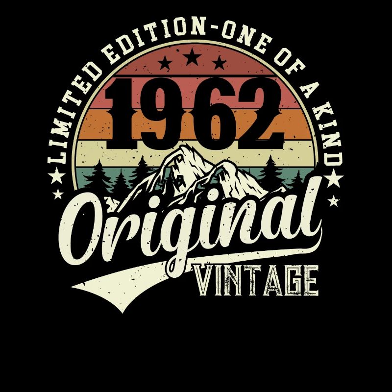 Legendärer 62. Geburtstag Retro Style 1962