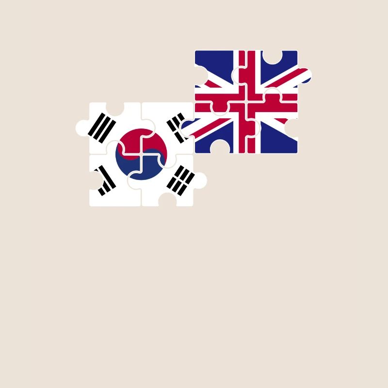 Corée du Sud Royaume-Uni Drapeau britannique Coréen