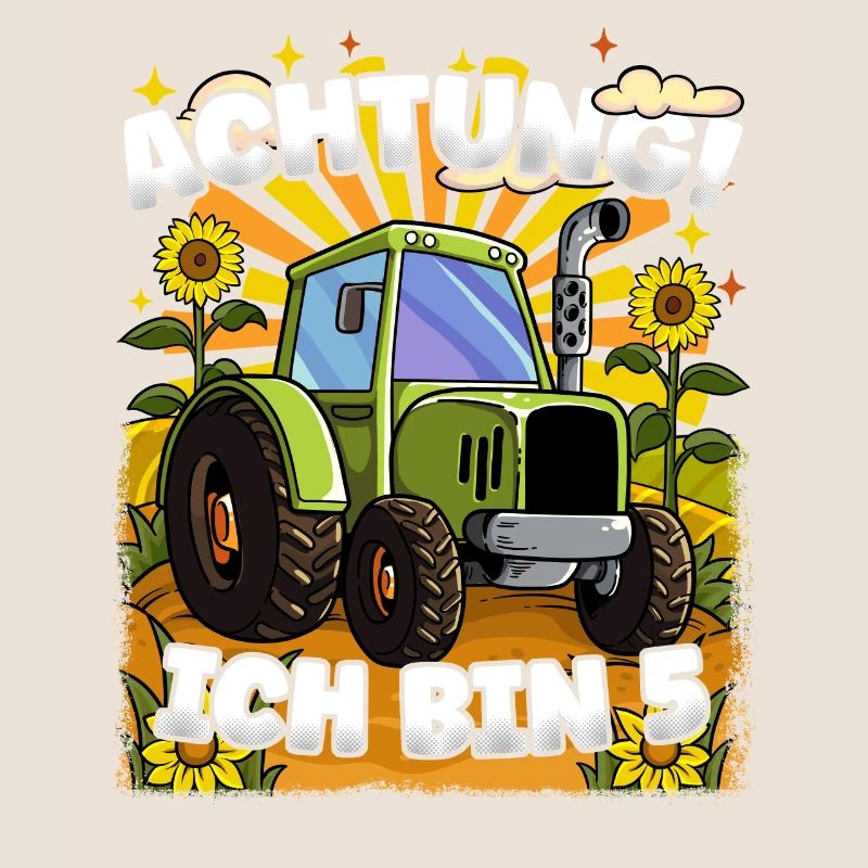 Traktor Geburtstag Achtung Ich Bin 5