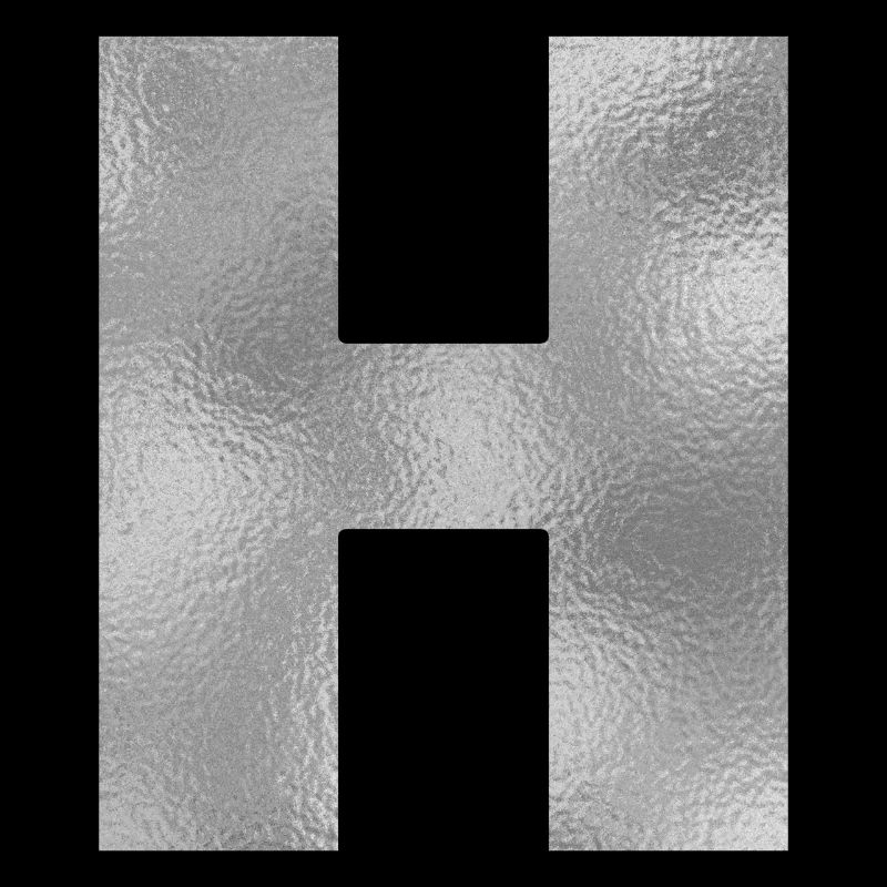 Buchstabe H Silber