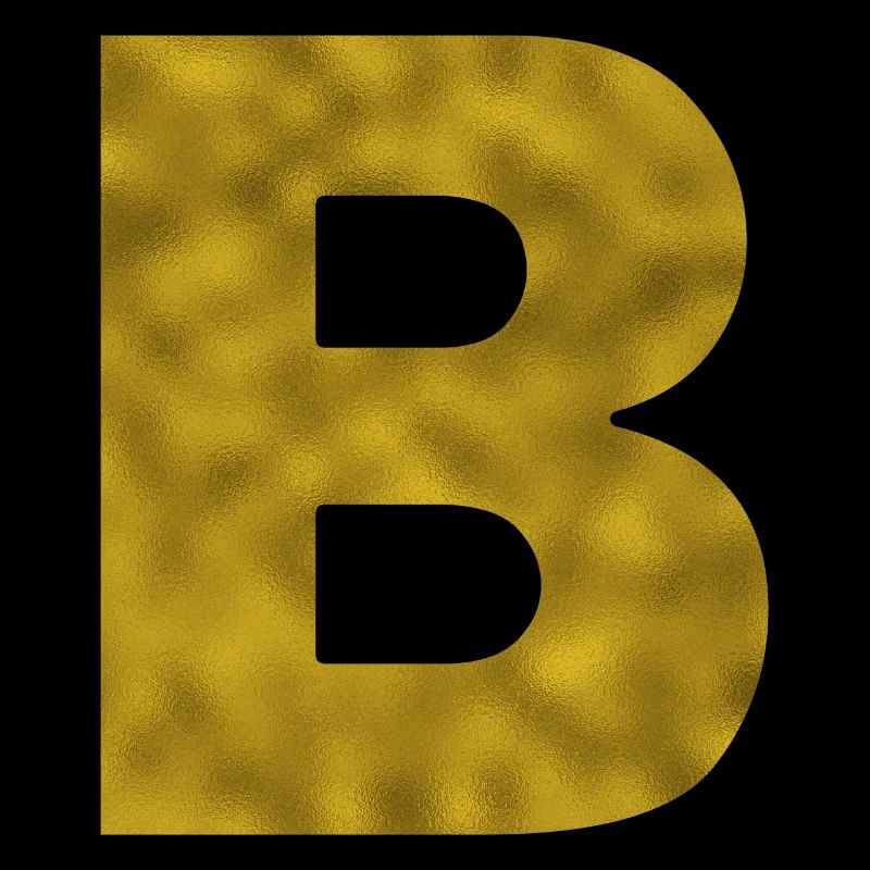 Lettre B Or