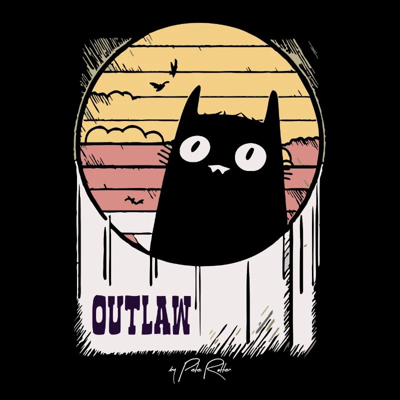 Le chat rétro hors-la-loi, le chat