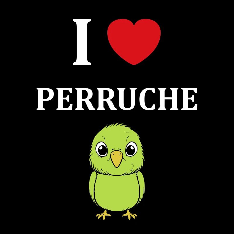 Oiseaux perruches humour petite perruche