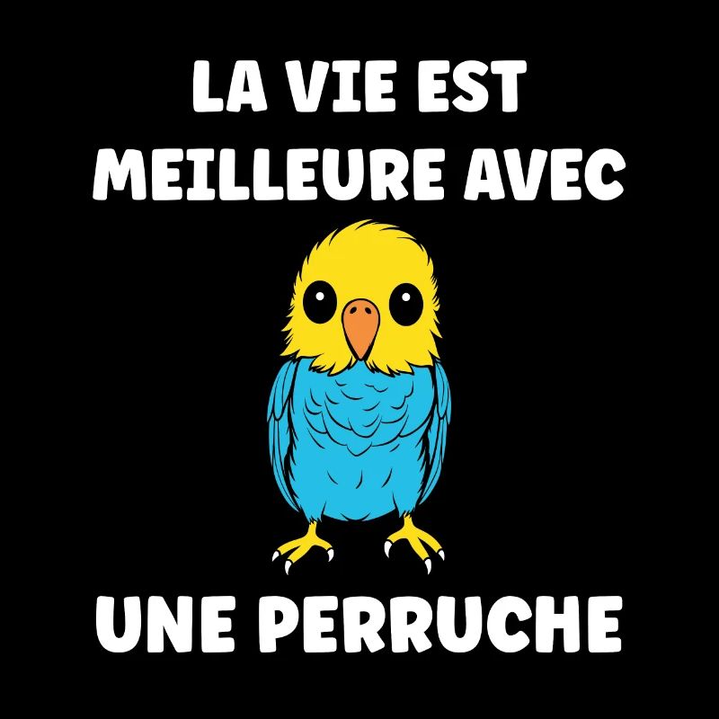 Oiseaux perruches humour petite perruche