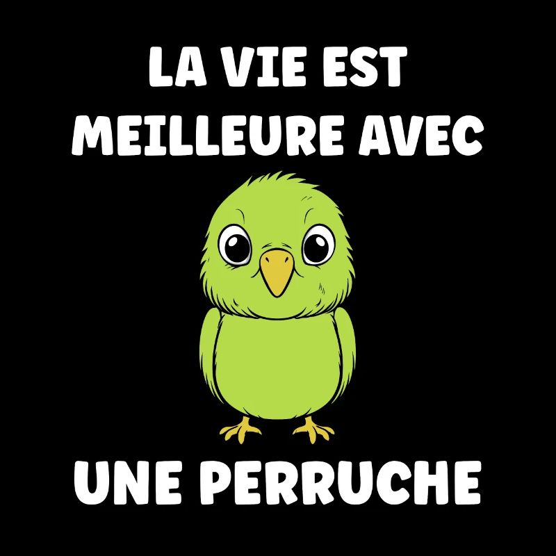Oiseaux perruches humour petite perruche