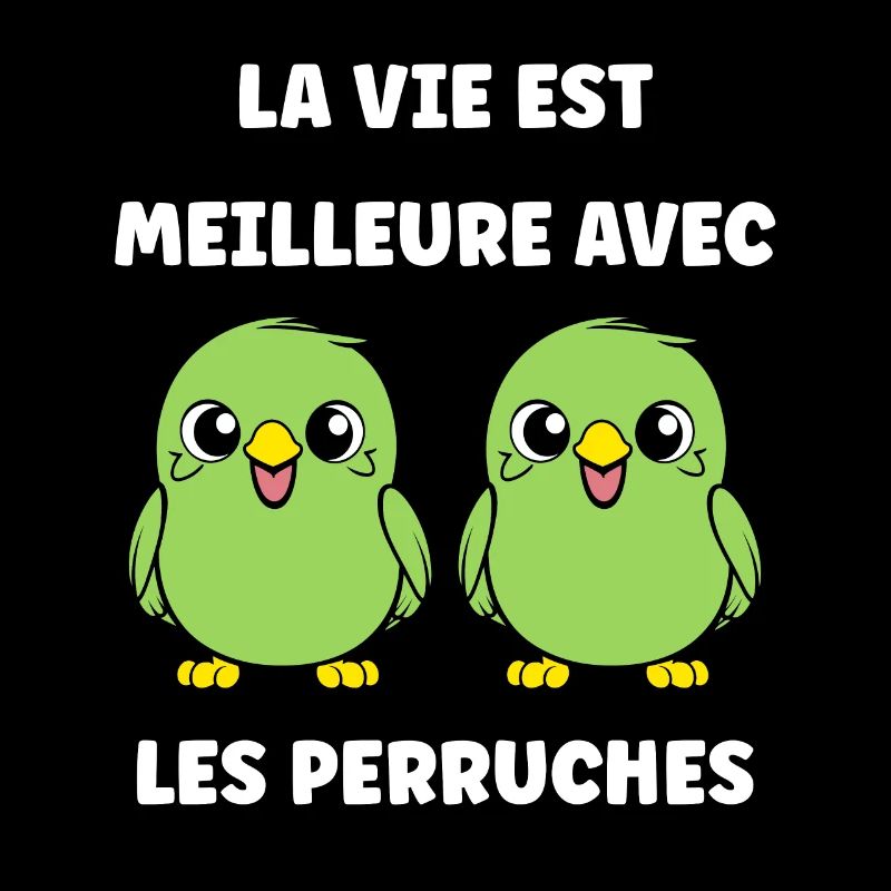 Oiseaux perruches humour petite perruche