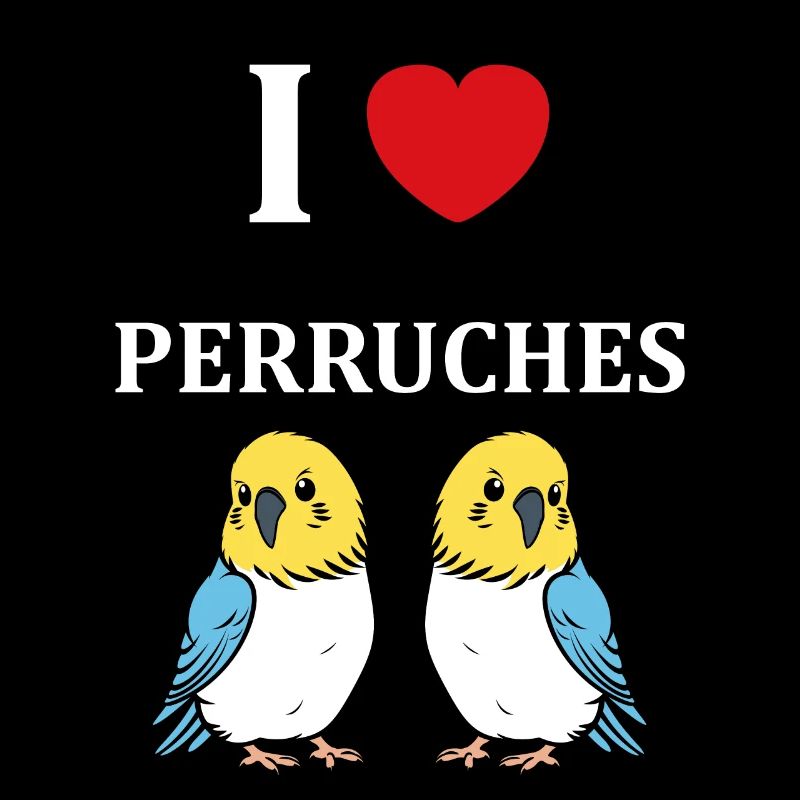 Oiseaux perruches humour petite perruche