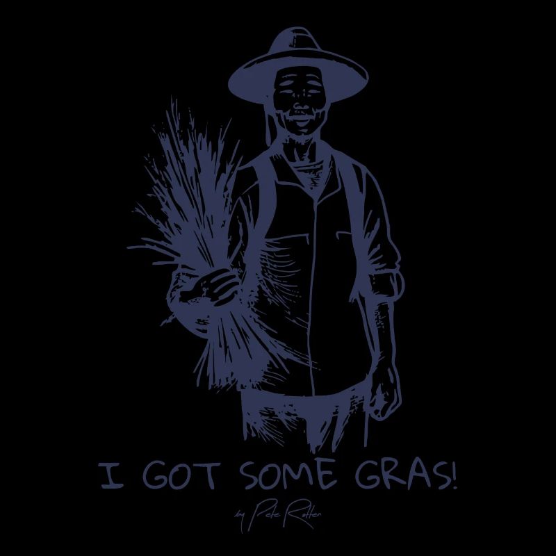 Chinese Rice Farmer Says, I Have Some Grass
