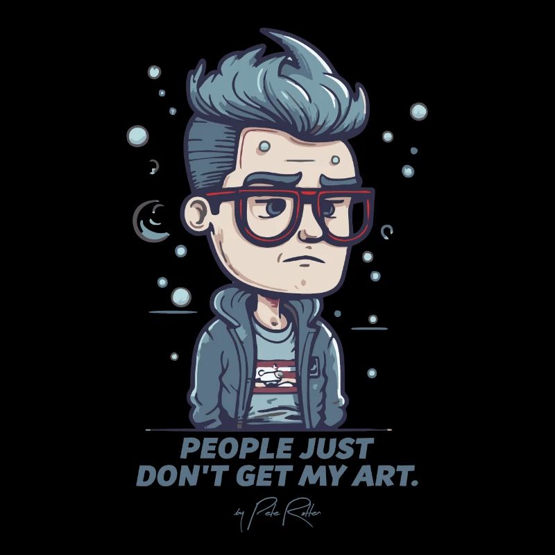 Sad artist, people don't understand art