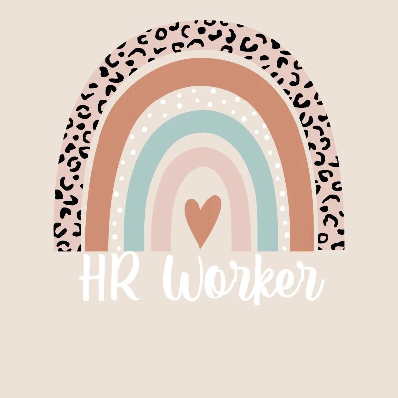 HR Worker Rainbow Leopard Funny HR Worker