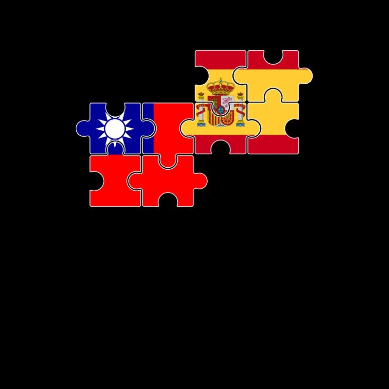 Taiwan Spain Flag Spanish Taiwanese