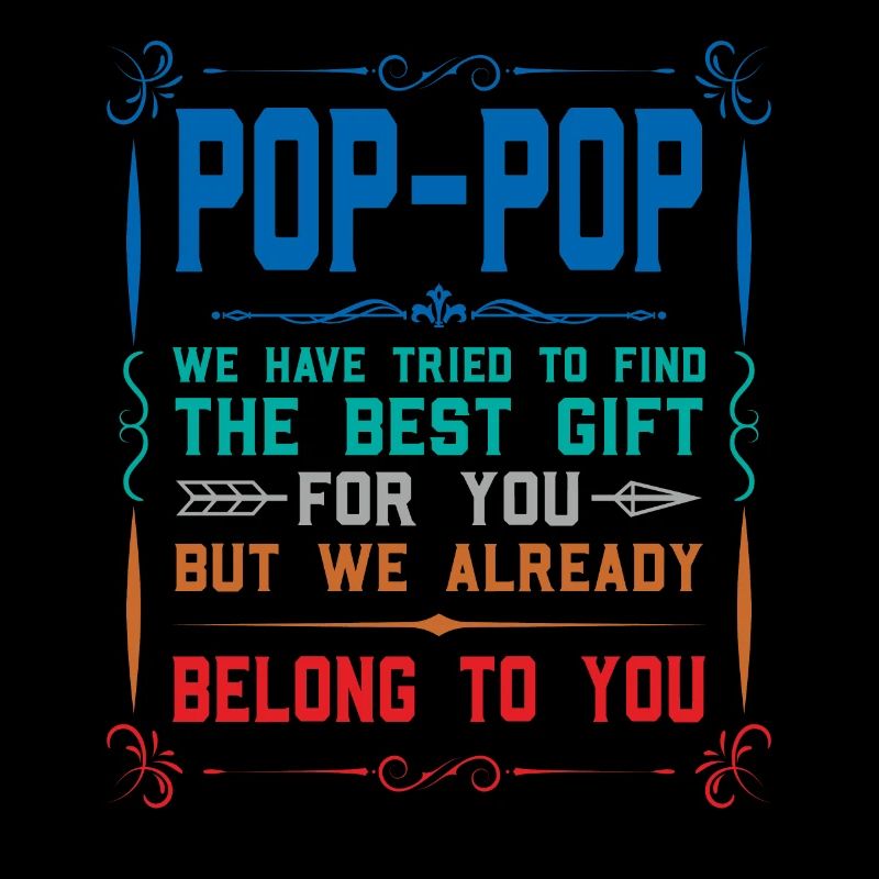 pop-pop Vatertag pop-pop Geschenk