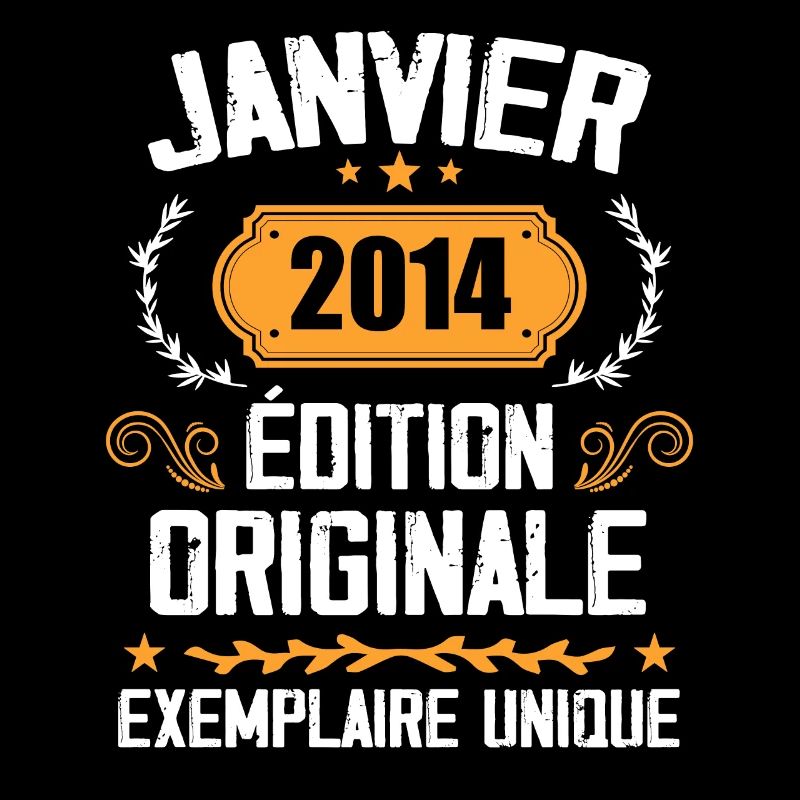 Anniversaire Cadeau Millésime Janvier 2014 - 2014