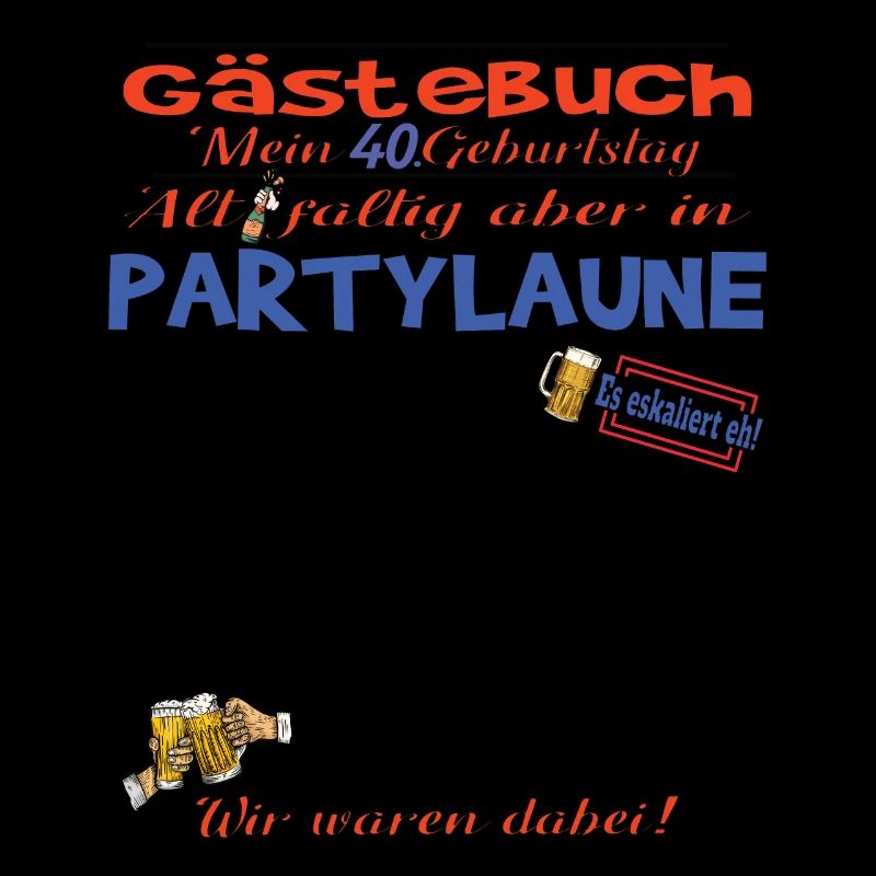 40. Geburtstag Frau & Mann Gästebuch