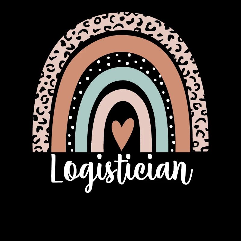 Logisticien Arc-en-ciel Léopard Drôle Logisticien