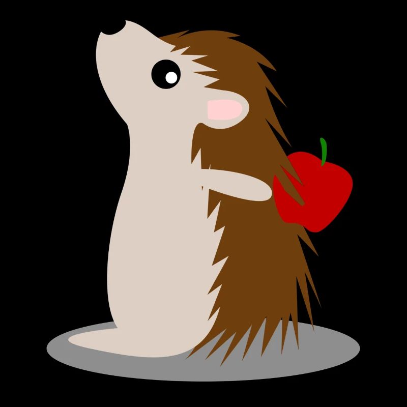 Hedgehog with Apple Hedgehogs