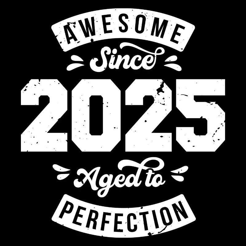 Millésime 2025 anniversaire - rétro 2025