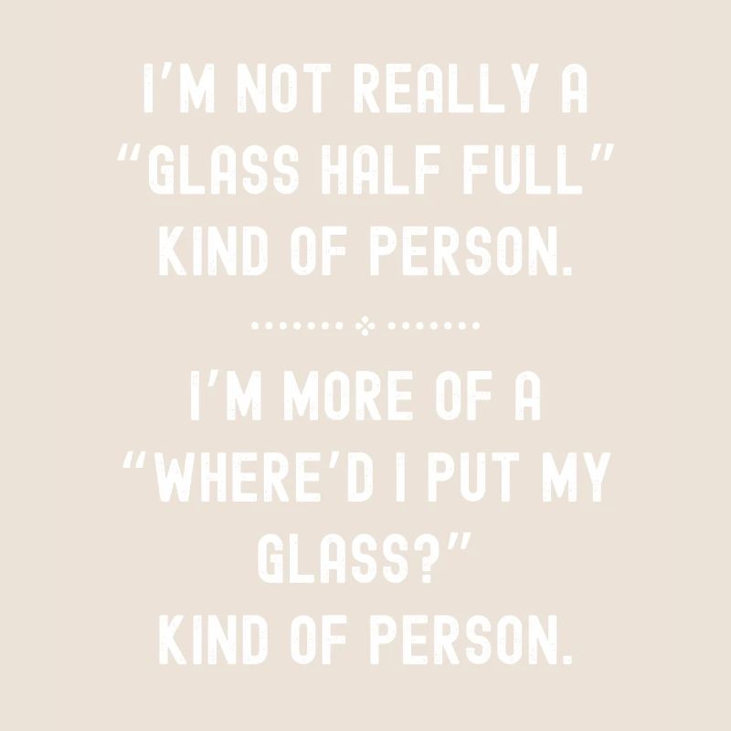 Glas halb voll oder leer