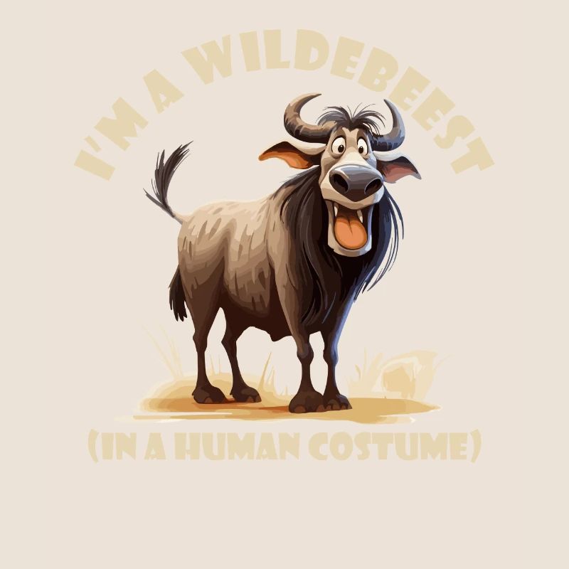 Ich Bin Ein Gnu Witziges Halloween Kostüm Gnu