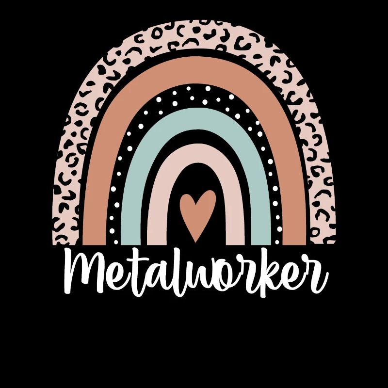 Metalworker Rainbow Leopard Funny Metalworker