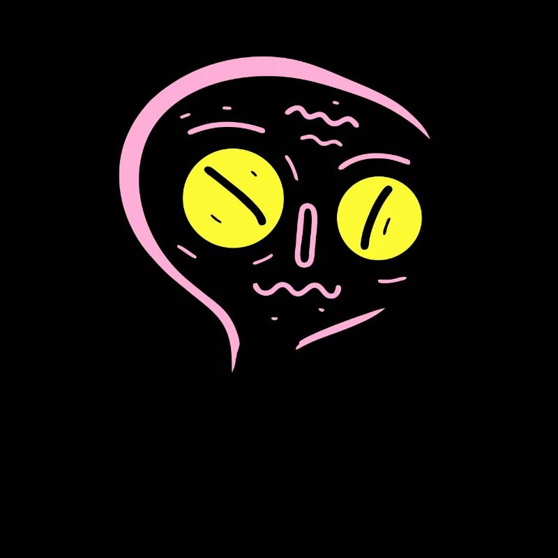 créature pop de dessin animé : je n’aime pas ça, débarrassez-vous-en