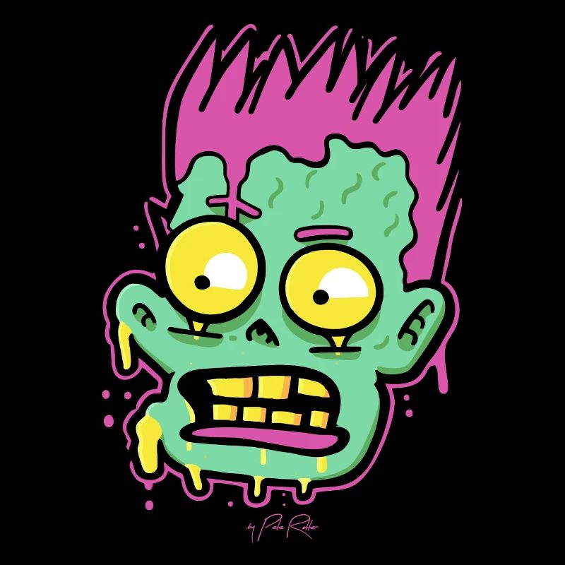 Cartoon Pop Art : si effrayant, un zombie
