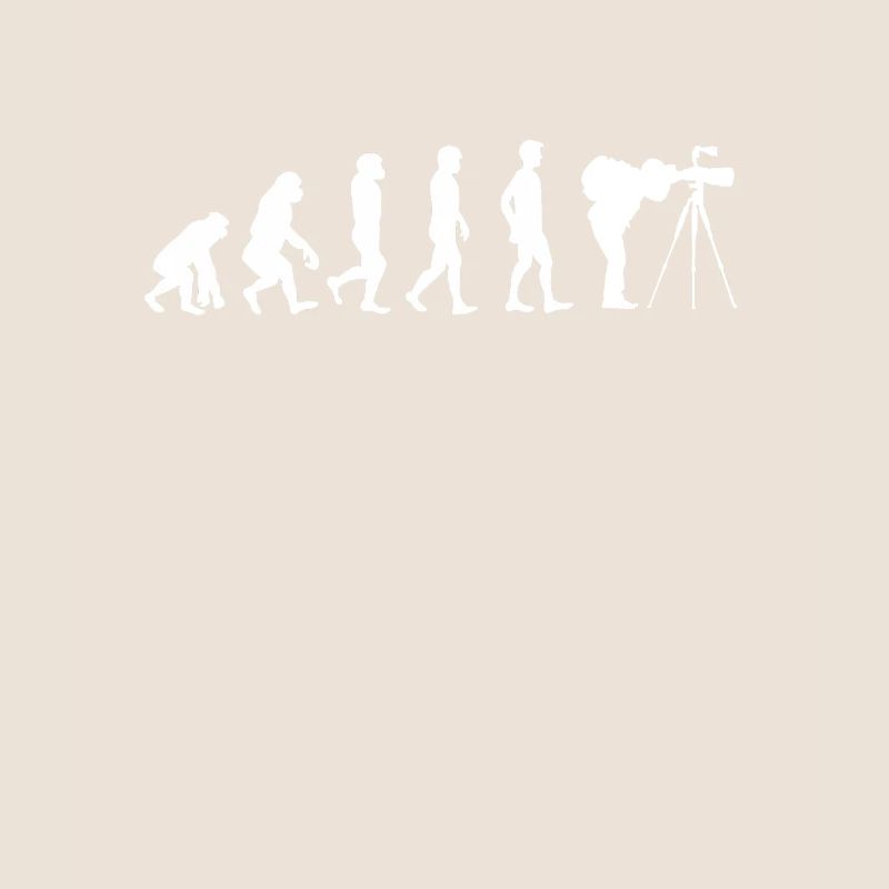 Fotografen Geschenk Kameramann T-Shirt Evolution