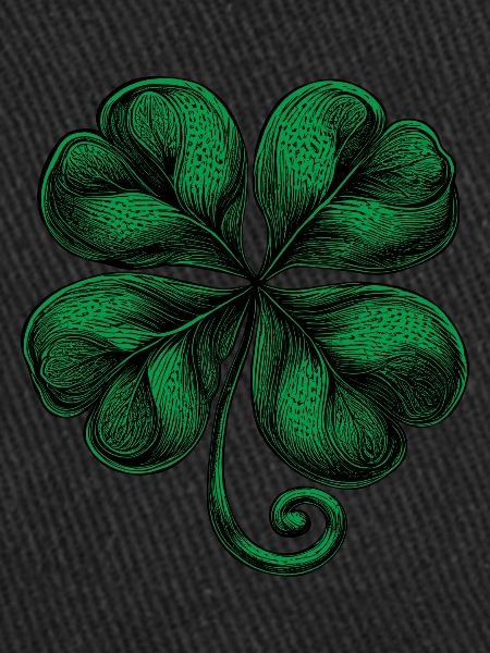 Green four-leaf clover