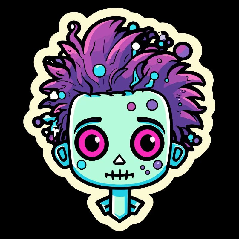 Illustration de zombie mignon