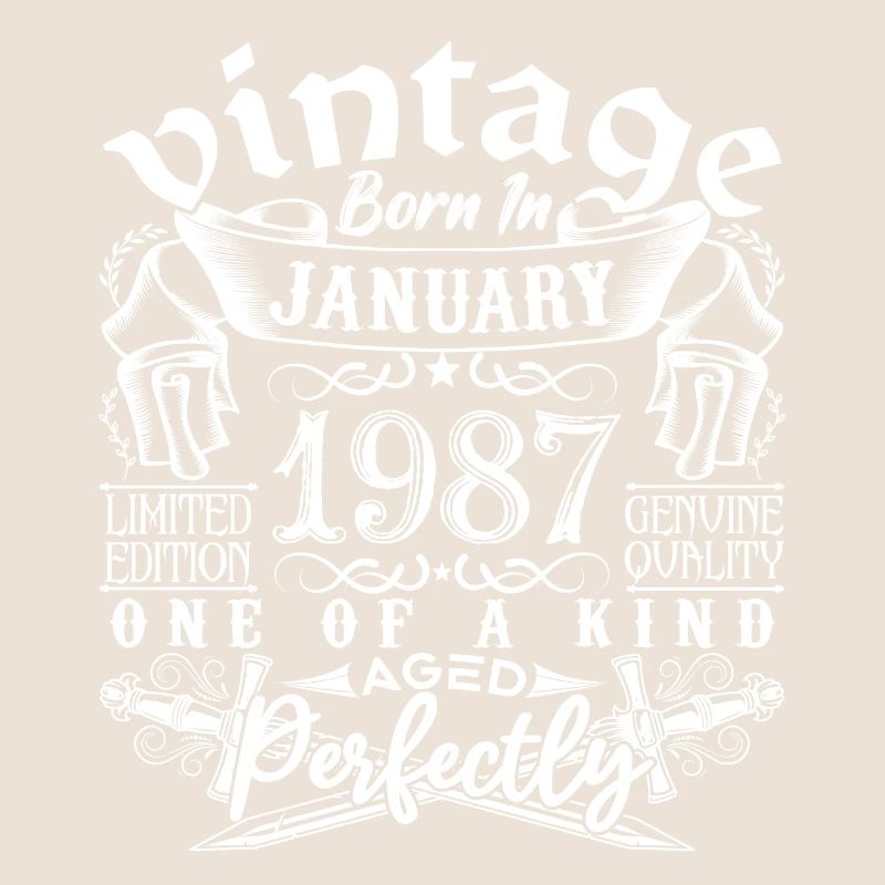 Janvier 1987 anniversaire Janvier 1987 January