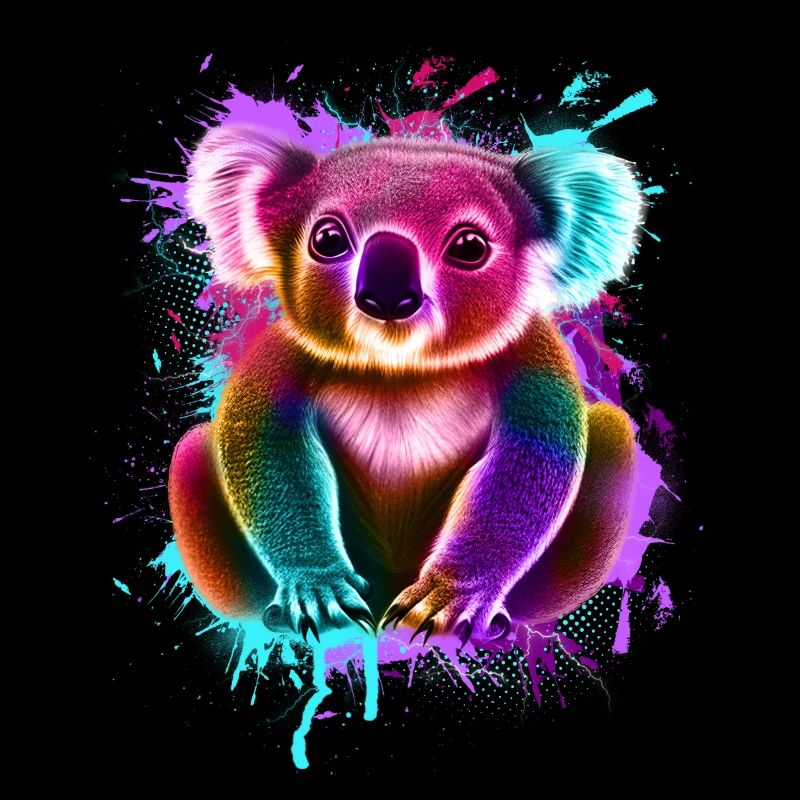 Koala Graffiti Colorful