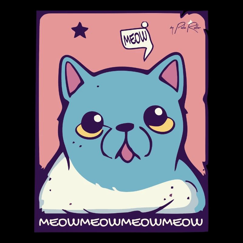 Meow and whining cat