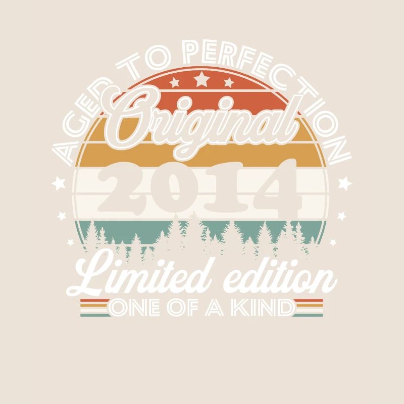 Original 2014 Retro Vintage Jubiläum