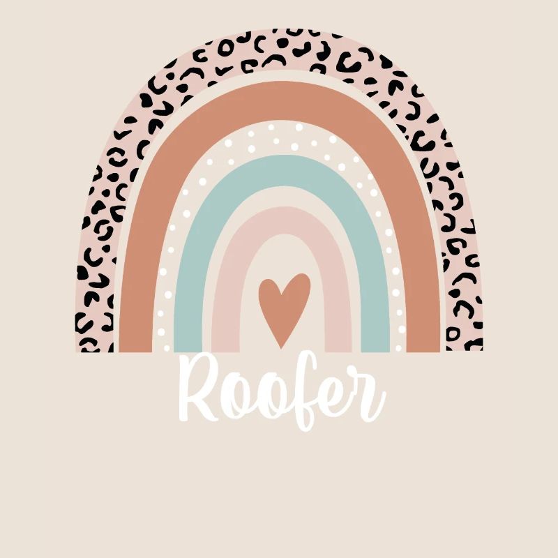 Dachdecker Regenbogen Leopard Lustiger Dachdecker Wertschätzung