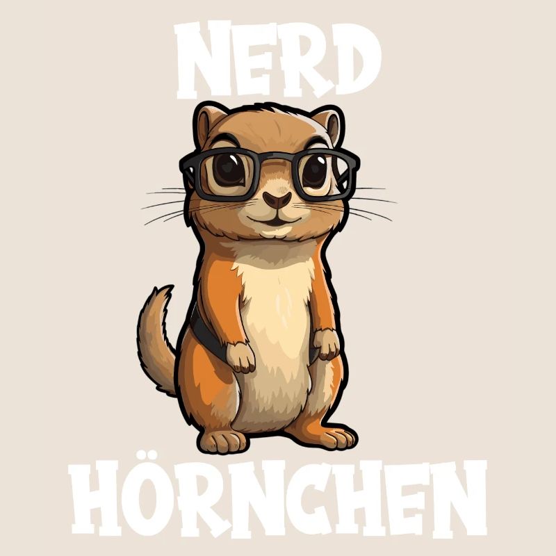 Nerdhörnchen Junge Jungen Erdhörnchen Nerdy Nerd