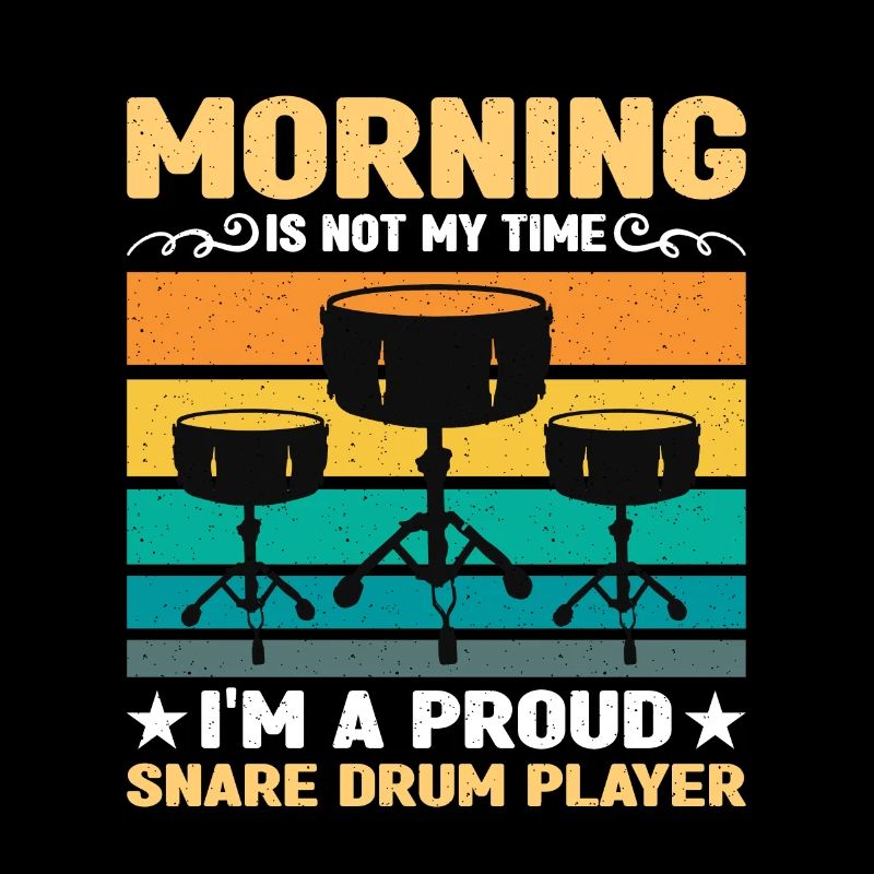 Snare Drum Player Morning Is Not My Time Drumming