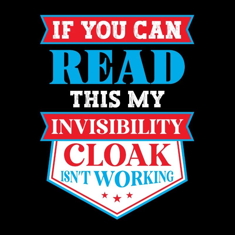 My invisible coat doesn't work