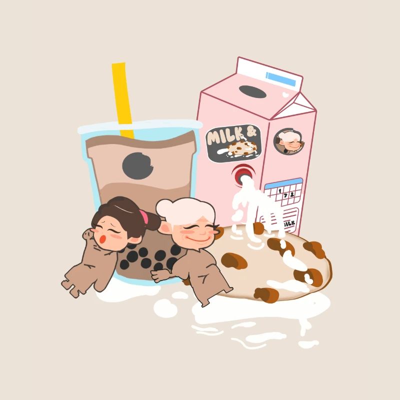 Biscuits et lait